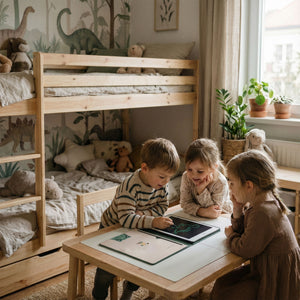 Tablet Graficzny z kartami pracy do rysowania - KidBook - Dino