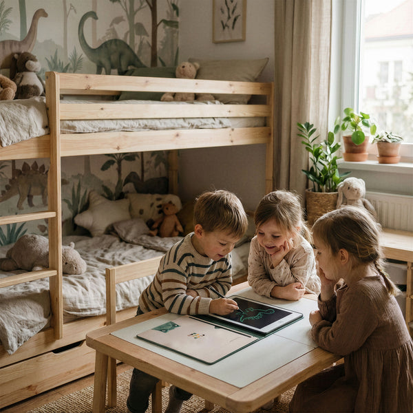 Tablet Graficzny z kartami pracy do rysowania - KidBook - Dino