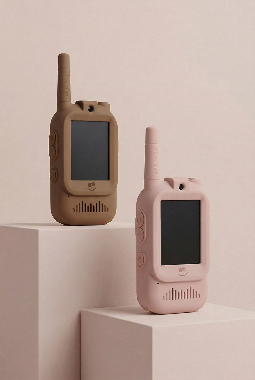 KidTooki - Video Walkie Talkie Pink&Brown