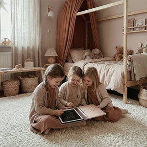 Tablet Graficzny z kartami pracy do rysowania - KidBook - Rabbit