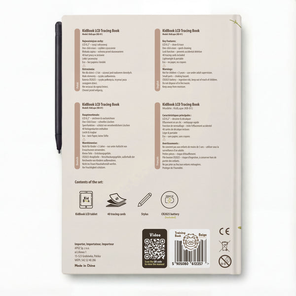 Outlet - Tablet Graficzny z kartami pracy do rysowania - KidBook - Safari
